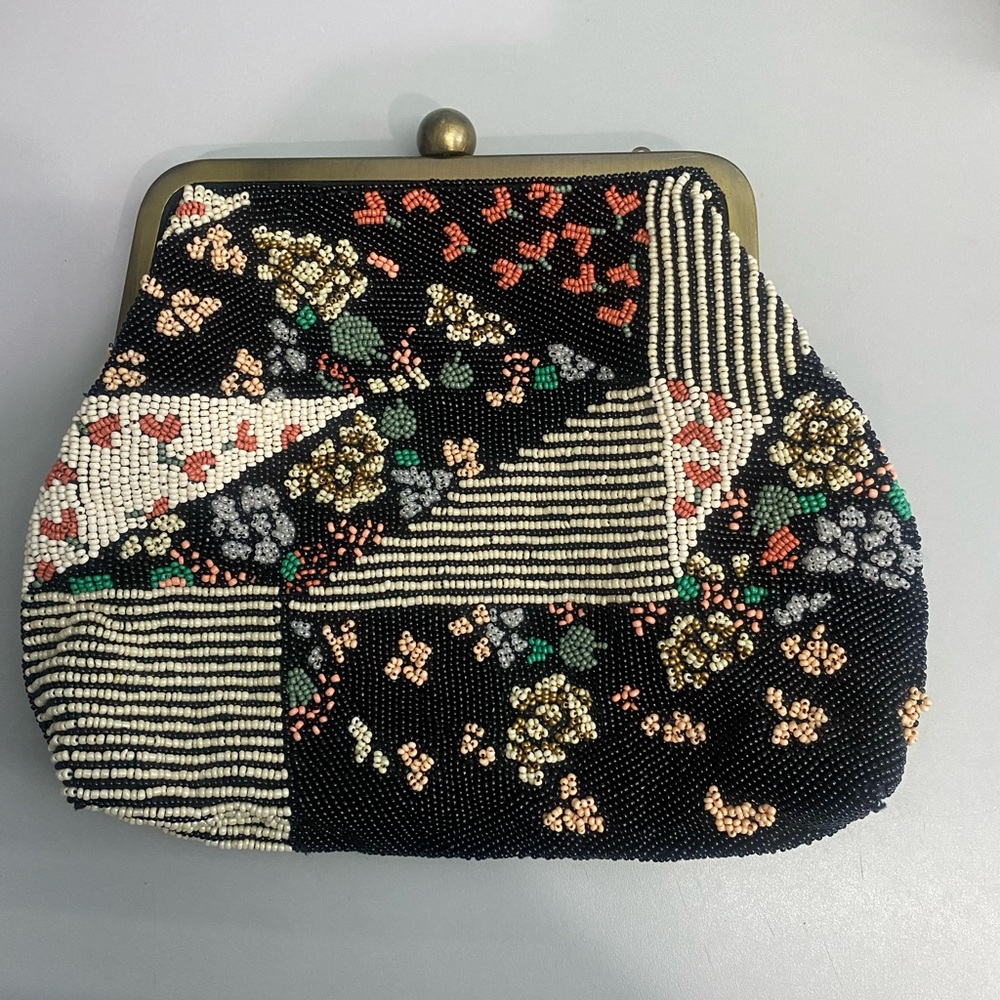 Anthropologie  Beaded Coin Purse